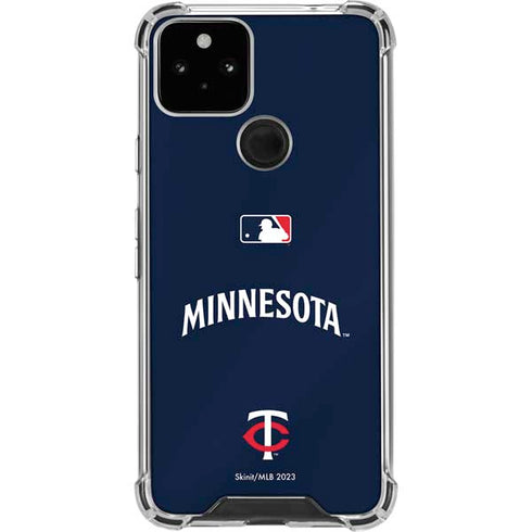 MLB Minnesota Twins Alternate/Away Jersey Google Pixel 5 Clear Case